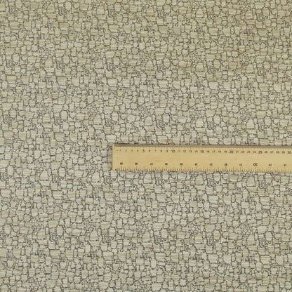 Ketu Collection Of Woven Chenille Pebble Stone Effect Pattern Beige Colour Furnishing Fabrics CTR-429 - Roman Blinds