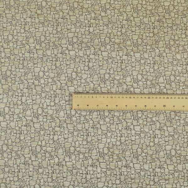 Ketu Collection Of Woven Chenille Pebble Stone Effect Pattern Beige Colour Furnishing Fabrics CTR-429