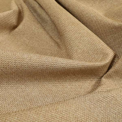 Astro Textured Basket Weave Plain Gold Colour Upholstery Fabric CTR-43 - Roman Blinds