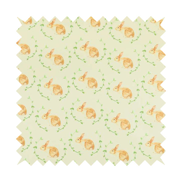 Freedom Printed Velvet Fabric Rabbit Animal Theme Pattern Upholstery Fabrics CTR-448 - Roman Blinds