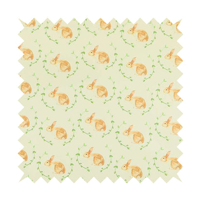 Freedom Printed Velvet Fabric Rabbit Animal Theme Pattern Upholstery Fabrics CTR-448 - Roman Blinds