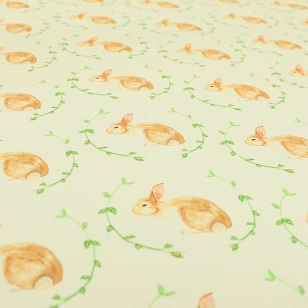 Freedom Printed Velvet Fabric Rabbit Animal Theme Pattern Upholstery Fabrics CTR-448 - Handmade Cushions