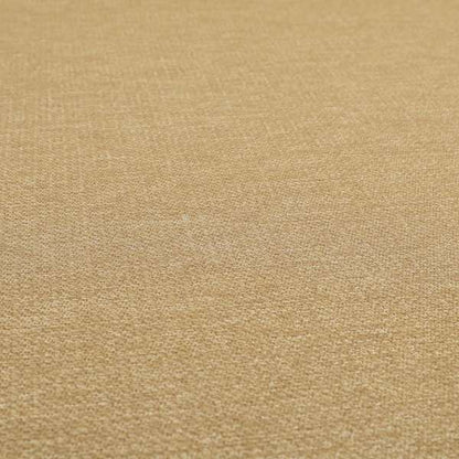 Allegra Metallic Plain Textured Weave Gold Colour Upholstery Fabric CTR-45