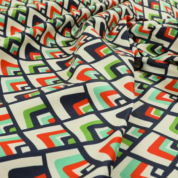 Freedom Printed Velvet Fabric Collection Geometric Pattern Upholstery Fabric CTR-46 - Handmade Cushions