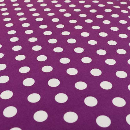 Freedom Printed Velvet Fabric Purple White Spotted Pattern Printed Upholstery Fabric CTR-481