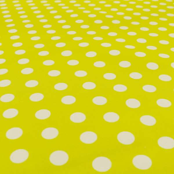 Freedom Printed Velvet Fabric Yellow White Spotted Pattern Upholstery Fabrics CTR-486