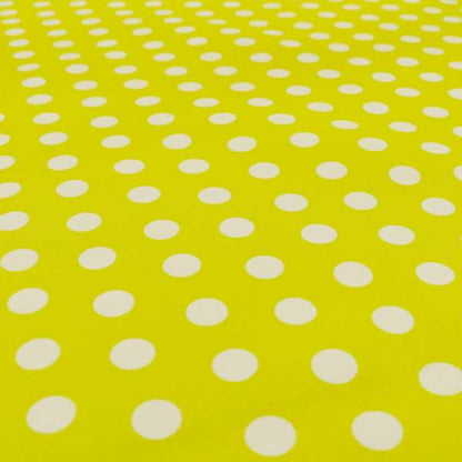 Freedom Printed Velvet Fabric Yellow White Spotted Pattern Upholstery Fabrics CTR-486