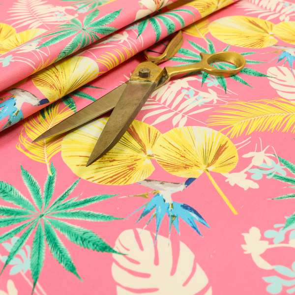 Freedom Printed Velvet Fabric Colourful Flower Floral Pattern Upholstery Fabrics CTR-494 - Roman Blinds