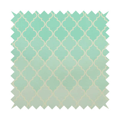 Freedom Printed Velvet Fabric Collection Aqua Colour Pattern Upholstery Fabric CTR-51 - Roman Blinds