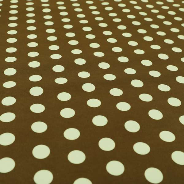 Freedom Printed Velvet Fabric Brown White Spotted Pattern Upholstery Fabrics CTR-510