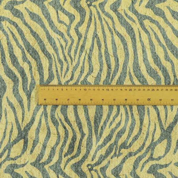 Freedom Printed Velvet Fabric Grey Beige Colour Animal Zebra Stripe Pattern Upholstery Fabrics CTR-520 - Handmade Cushions