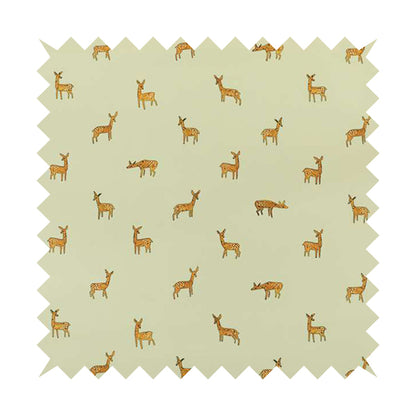 Freedom Printed Velvet Fabric Baby Deer Farm Animal Pattern Furnishing Upholstery Fabrics CTR-537 - Made To Measure Curtains