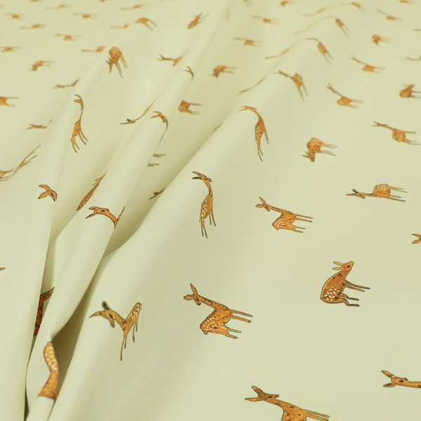 Freedom Printed Velvet Fabric Baby Deer Farm Animal Pattern Furnishing Upholstery Fabrics CTR-537 - Made To Measure Curtains