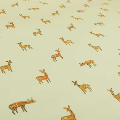 Freedom Printed Velvet Fabric Baby Deer Farm Animal Pattern Furnishing Upholstery Fabrics CTR-537 - Made To Measure Curtains