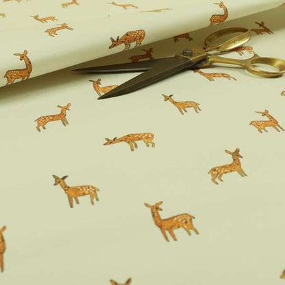 Freedom Printed Velvet Fabric Baby Deer Farm Animal Pattern Furnishing Upholstery Fabrics CTR-537 - Roman Blinds