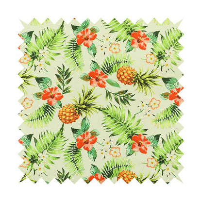 Freedom Printed Velvet Fabric Colourful Floral Pineapple Fruits Pattern Upholstery Fabric CTR-539 - Handmade Cushions