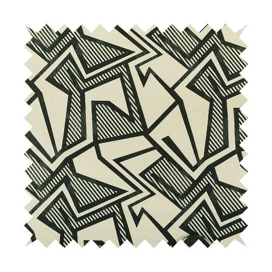 Freedom Printed Velvet Fabric Black White Colour Modern Abstract Art Pattern Upholstery Fabrics CTR-554