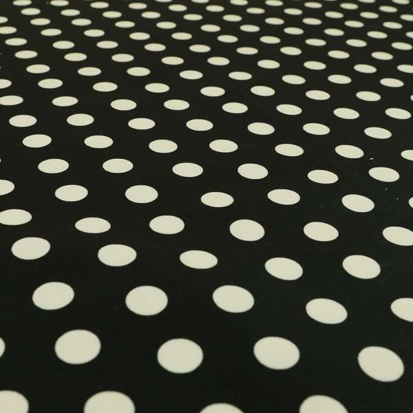 Freedom Printed Velvet Fabric Black White Spotted Pattern Upholstery Fabrics CTR-566