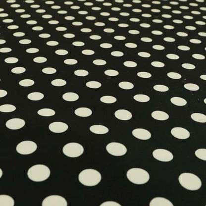 Freedom Printed Velvet Fabric Black White Spotted Pattern Upholstery Fabrics CTR-566