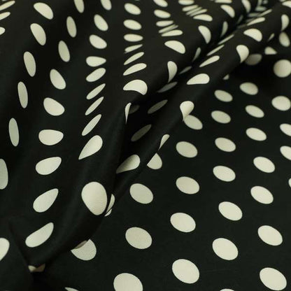 Freedom Printed Velvet Fabric Black White Spotted Pattern Upholstery Fabrics CTR-566 - Handmade Cushions