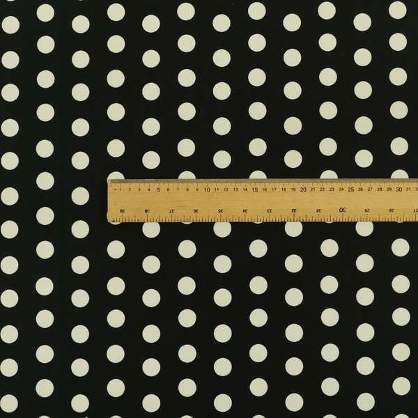 Freedom Printed Velvet Fabric Black White Spotted Pattern Upholstery Fabrics CTR-566 - Roman Blinds