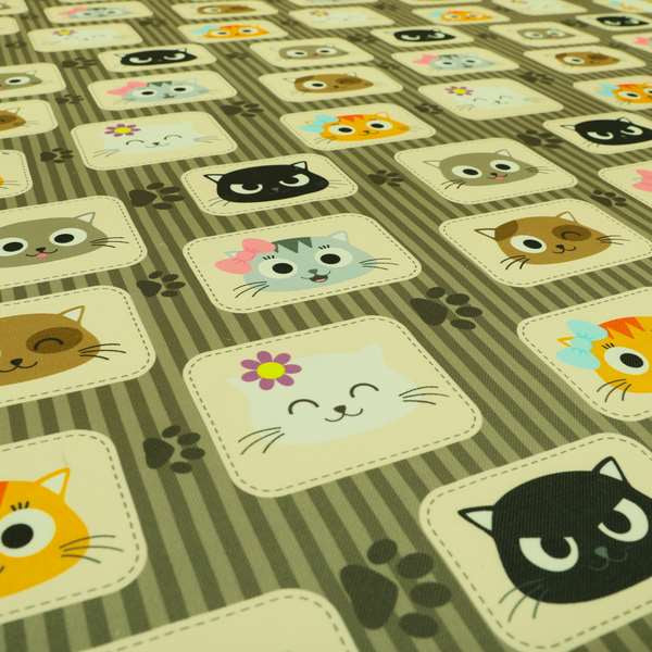 Freedom Printed Velvet Fabric Cat Pet Animal Pattern Upholstery Fabric CTR-609 - Made To Measure Curtains