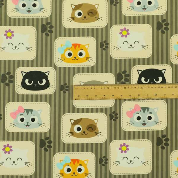 Freedom Printed Velvet Fabric Cat Pet Animal Pattern Upholstery Fabric CTR-609 - Handmade Cushions