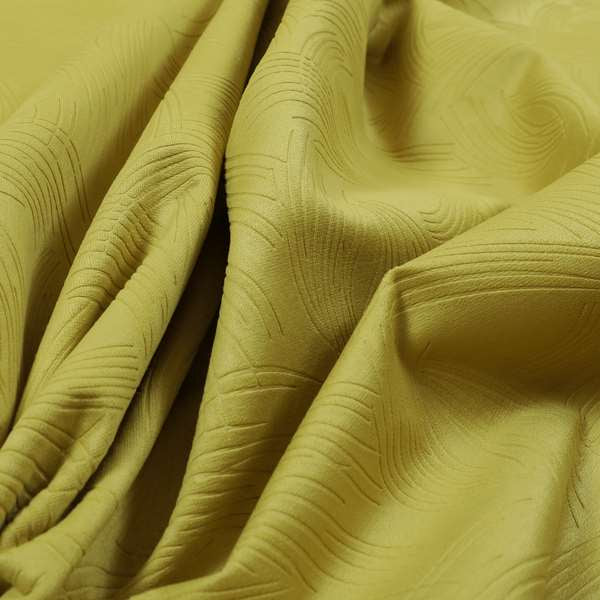 Cairo Moleskin Textured Dull Velvet Claw Pattern Curtain Furnishing Yellow Fabric CTR-622 - Roman Blinds