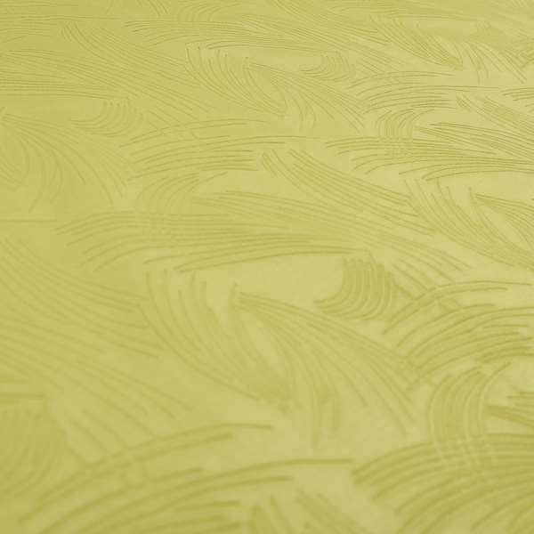Cairo Moleskin Textured Dull Velvet Claw Pattern Curtain Furnishing Yellow Fabric CTR-622