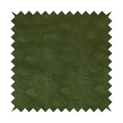 Cairo Moleskin Textured Dull Velvet Claw Pattern Curtain Furnishing Green Fabric CTR-623 - Roman Blinds