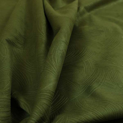 Cairo Moleskin Textured Dull Velvet Claw Pattern Curtain Furnishing Green Fabric CTR-623 - Roman Blinds