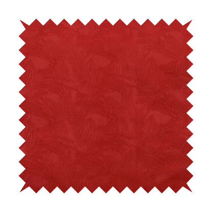 Cairo Moleskin Textured Dull Velvet Claw Pattern Curtain Furnishing Red Fabric CTR-624 - Roman Blinds