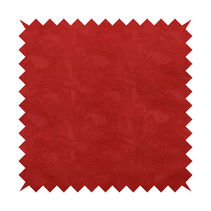 Cairo Moleskin Textured Dull Velvet Claw Pattern Curtain Furnishing Red Fabric CTR-624