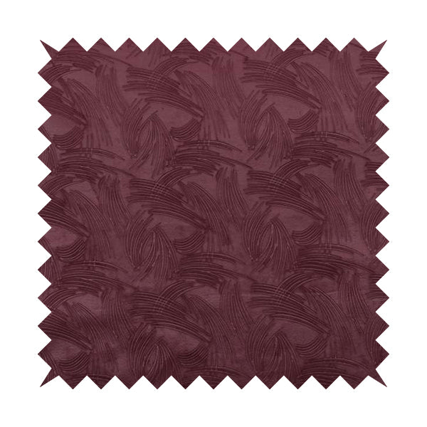 Cairo Moleskin Textured Dull Velvet Claw Pattern Curtain Furnishing Purple Fabric CTR-625 - Roman Blinds