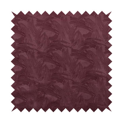 Cairo Moleskin Textured Dull Velvet Claw Pattern Curtain Furnishing Purple Fabric CTR-625