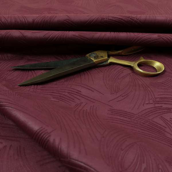 Cairo Moleskin Textured Dull Velvet Claw Pattern Curtain Furnishing Purple Fabric CTR-625 - Roman Blinds