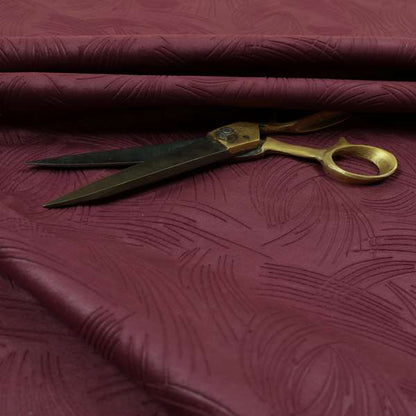 Cairo Moleskin Textured Dull Velvet Claw Pattern Curtain Furnishing Purple Fabric CTR-625 - Roman Blinds