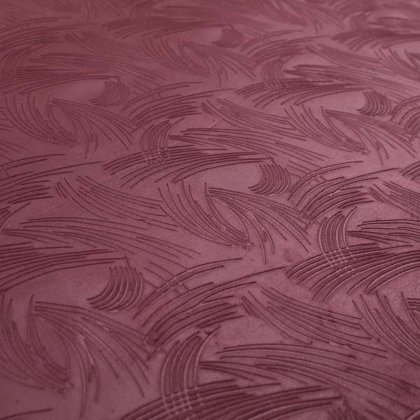 Cairo Moleskin Textured Dull Velvet Claw Pattern Curtain Furnishing Purple Fabric CTR-625 - Made To Measure Curtains