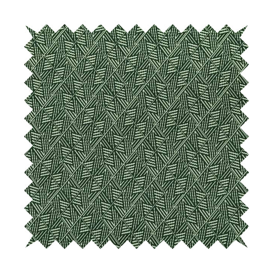 Act Semi Plain Pattern Chenille Textured Green Colour Curtain Upholstery Fabric CTR-654