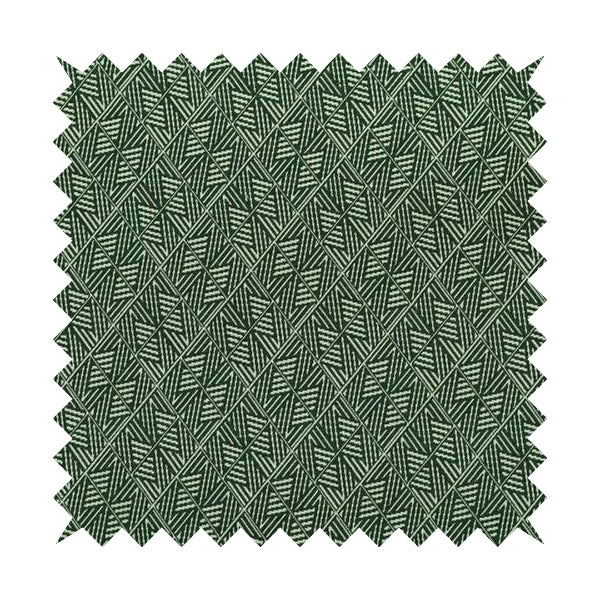 Act Semi Plain Pattern Chenille Textured Green Colour Curtain Upholstery Fabric CTR-654 - Made To Measure Curtains