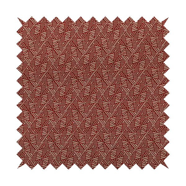 Act Semi Plain Pattern Chenille Textured Red Colour Curtain Upholstery Fabric CTR-655 - Made To Measure Curtains