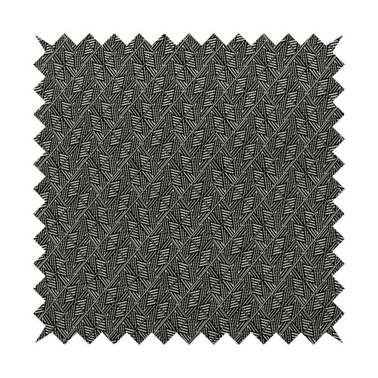 Act Semi Plain Pattern Chenille Textured Black Colour Curtain Upholstery Fabric CTR-656
