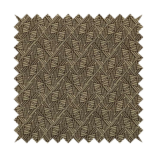 Act Semi Plain Pattern Chenille Textured Brown Colour Curtain Upholstery Fabric CTR-657