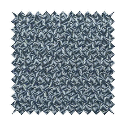 Act Semi Plain Pattern Chenille Textured Blue Colour Curtain Upholstery Fabric CTR-658