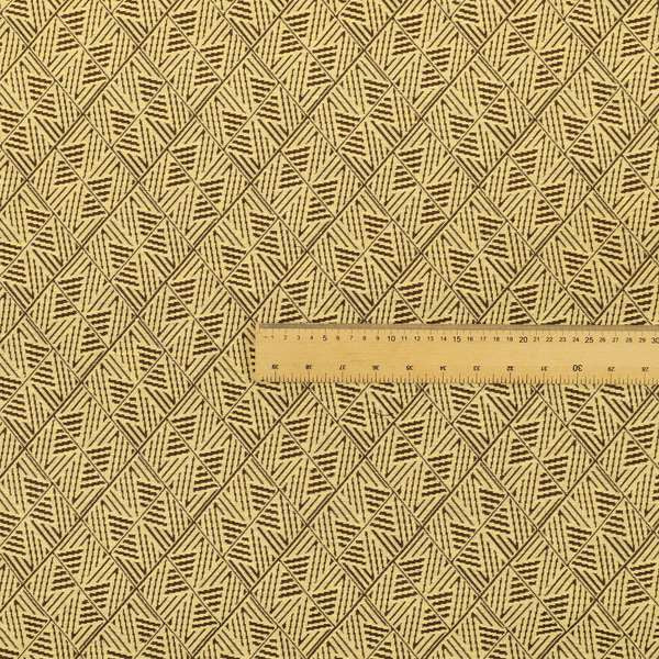 Act Semi Plain Pattern Chenille Textured Yellow Colour Curtain Upholstery Fabric CTR-660 - Made To Measure Curtains