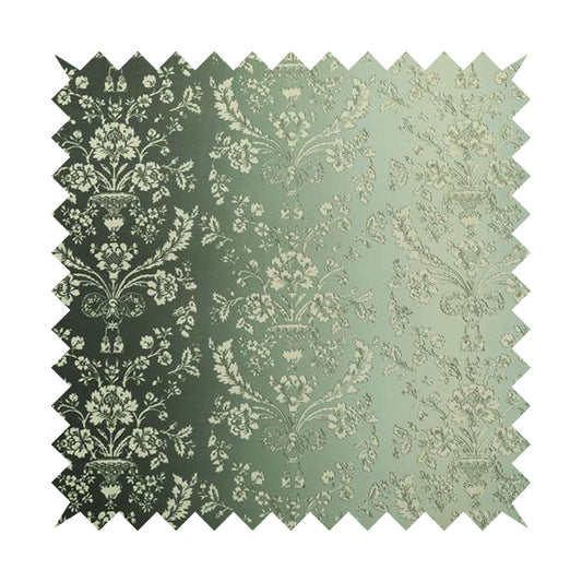 Freedom Printed Velvet Fabric Collection Damask Pattern Grey Colour Upholstery Fabric CTR-67