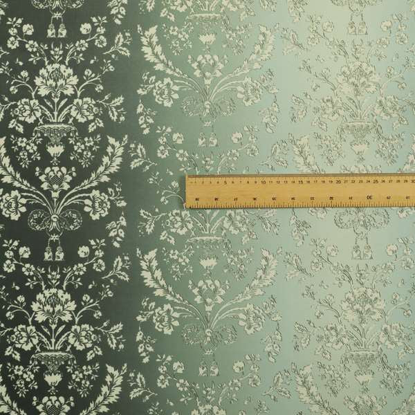 Freedom Printed Velvet Fabric Collection Damask Pattern Grey Colour Upholstery Fabric CTR-67 - Made To Measure Curtains