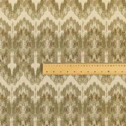 Bruges Stripe Zig Zag Striped Chevron Brown Beige Chenille Quality Jacquard Upholstery Fabrics CTR-674 - Roman Blinds