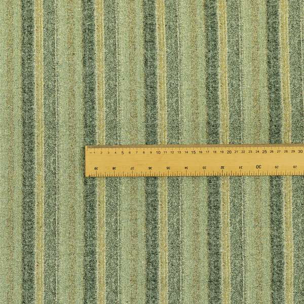 Bruges Stripe Vertical Striped Pattern Sea Grass Green Blue Colour Jacquard Upholstery Fabrics CTR-692 - Made To Measure Curtains