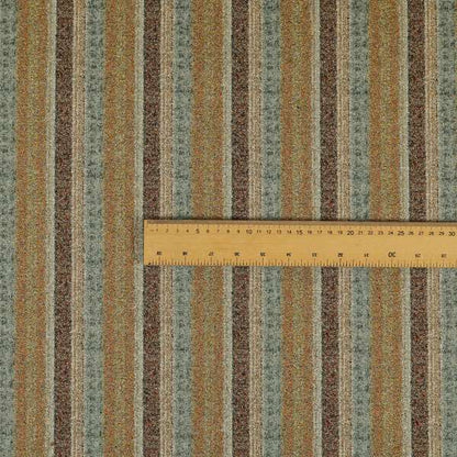 Bruges Stripe Vertical Striped Pattern Yellow Blue Red Colour Jacquard Upholstery Fabrics CTR-693 - Handmade Cushions